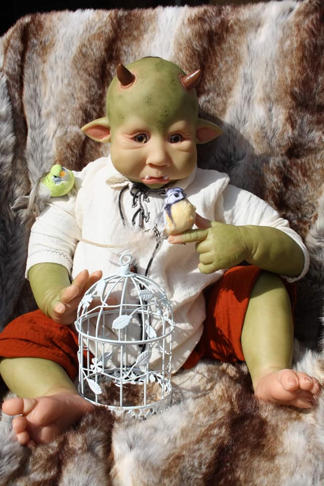 Ollie the Toddler Ogre Blank Vinyl Doll Kit